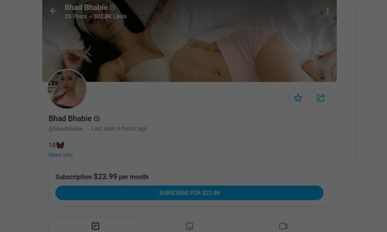 Cash Me Outside – Bhad Bhabie Makes $1m In First 6 Hours On OnlyFans!